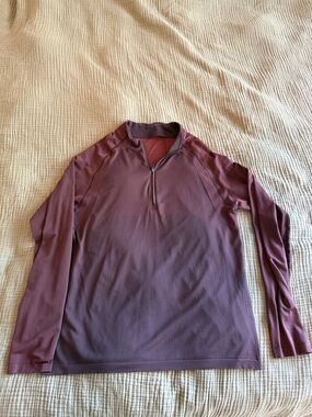 Lululemon Metal Vent Tech 1/2 Zip 2.0 in the Magma/Sequoia